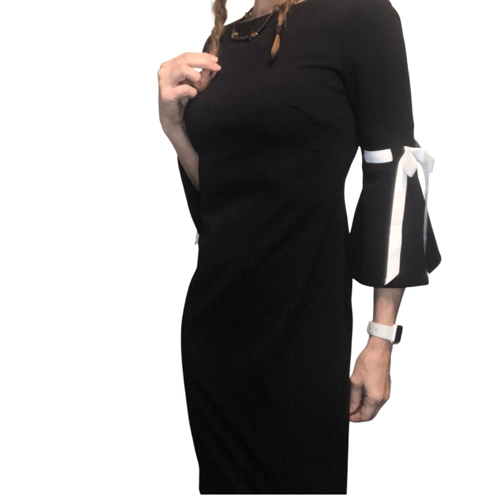 Y2KCalvin Klein Black Dress 4 Career Office Dark Academia Gossip Girl Feminine